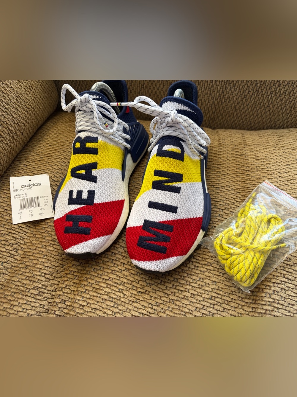 Adidas Human Race BBC NMDs Heart Mind, Size 5M/ 6.5W
